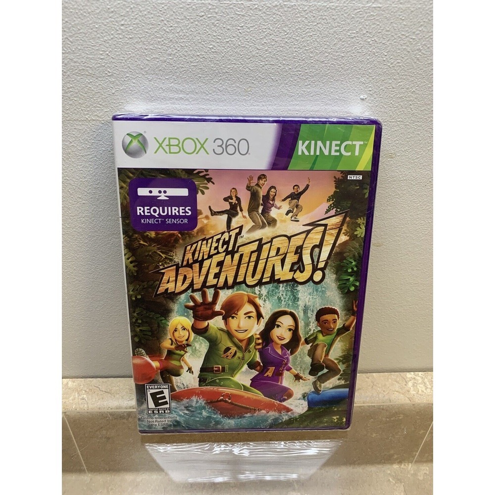 BRAND NEW, FACTORY SEALED! Xbox 360 Kinect Adventures Game